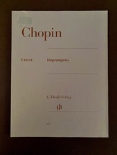 Chopin Impromptus Piano Solo Henle Urtext Advanced Classical Sheet Music Book picture
