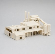 Model Railway Cannery N Scale 1:160 3D Printed Resin Matte Ivory Unpainted picture
