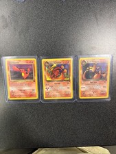 2000 Pokemon Team Rocket Dark Charizard Charmander Charmeleon Evolution Set NM picture
