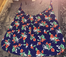 Vintage  Hilo Hattie's  Hawaii  Tropical Floral  Wrap Style  Dress or Robe picture
