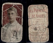 1909-11 T206 / EL PRINCIPE DE GALES BACK / Eddie Collins / RARE BACK picture