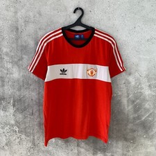 MANCHESTER UNITED 1985 REMAKE HOME FOOTBALL SHIRT ADIDAS JERSEY SIZE L picture