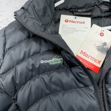 Marmot Down Jacket Womens Medium Black Aruna 600 Puffer Exploration Gorpcore picture