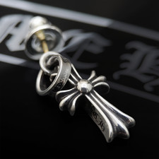 Authentic Chrome Hearts Cross Babyfat Dangling Earring + CH Pouch and Gift Bag picture