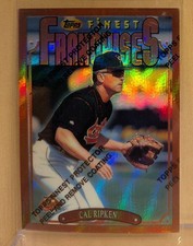 1996 Topps Finest BRONZE REFRACTOR #281 Cal Ripken Jr. RARE ICONIC PARALLEL picture