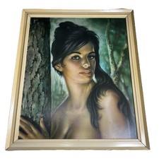 Vintage 1960s JH Lynch SIGNED Framed Tina Print Kitschy Collectible Original picture
