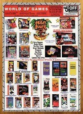 1995 MASCO World of Video Games Print Ad/Poster Donkey Kong Country SNES Art 90s picture