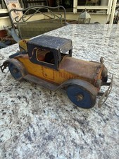 VINTAGE MARX  1920'S  TIN LITHO WIND UP  KING RACER W/DRIVER picture