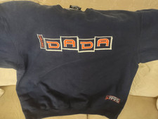 Dada Sweatshirt Dark Blue/Orange Vintage Streetwear HipHop Drip Retro OldSchool picture