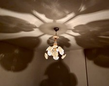 Murano Vintage Chandelier  Daisies  Floral Glass Romantic 1980s picture