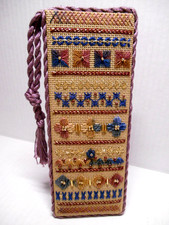 Vintage Handmade Needlepoint Stand-up Shelf Sitter SAMPLER Completed 7