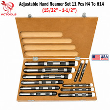 NEW Adjustable Hand Reamer Set 11 Pcs H4 To H14 (15/32