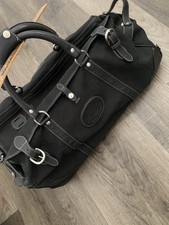 Vtg. GHURKA Kilburn RS Black Twill Rolling Duffel Bag Travel Luggage 2 Wheels picture