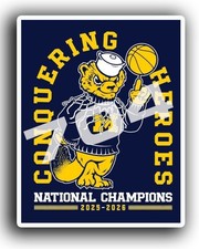 2025 -2026 NCAA MENS BASKETBALL NATIONAL CHAMPIONS MICHIGAN WOLVERINES DECAL picture