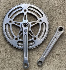 Vintage Sugino Mighty Competition Crankset 171mm 54 44 picture