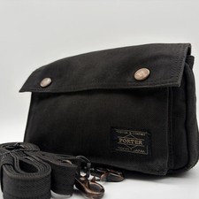 PORTER YOSHIDA SMOKY Wallet Shoulder Bag Black Japan Authentic picture