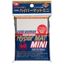 KMC 60 card sleeves deck protectors Mini Hyper Matte White New Design Yugioh YGO picture
