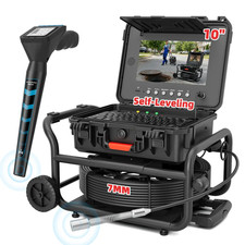 Sanyipace 10' HD Self-Leveling Sewer Camera 100FT w/ 512Hz Locator picture