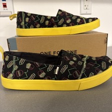 Tom’s Men’s 10.5 Black Late Night - Glows In Dark picture