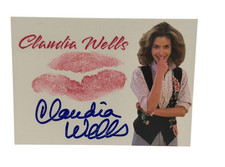 Claudia Wells Signed Kiss Card Back to the Future Autograph Beckett Witness picture