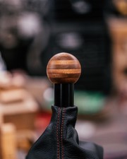 PORSCHE 991/992/718  Wood shift knob Mahogany manual Vintage Inspired picture