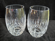 Waterford Lismore Crystal 12oz Flat Tumblers Set of 2 Signed 5