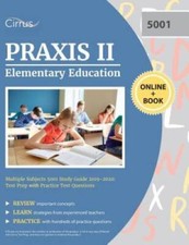 Praxis II Elementary Education Multiple Subjects 5001 Study Guide 2019-20 - GOOD picture