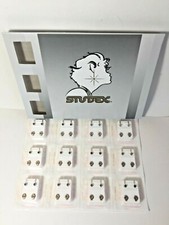 Studex Ear Piercing Earrings 12 Pair 4mm Stainless Steel Reg. Birthstone R213W picture