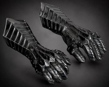 Nazgul Black King Gauntlets- Knight Gauntlets, Gothic Gauntlets, Medieval Gloves picture