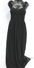 Azazie Women's Denisse Women's A-Line Floral Burnout Dress CL8 Black Size US: A2 picture