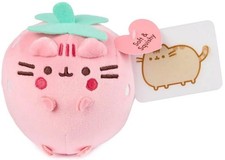 New Pusheen Gund Mini Strawberry Plush Cute Fruit Cat Stuffed Animal Soft Toy picture
