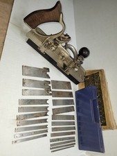 Vintage Wards Master Stanley 45 PLOW COMBINATION woodworking plane & cutter set  picture