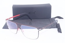 BRAND NEW BLACKFIN BF746 FUNDERS COL.468 BLACK ON RED AUTHENTC  EYEGLASSES 56-13 picture