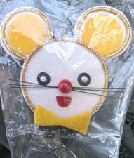 Craft Mouse Foam Face Vtg Vintage Made in Japan Lot of 2 Sewing Scrapbook Cute picture