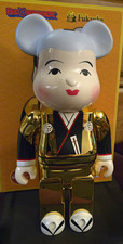 Medicom Toy BE@RBRICK Fukusuke Gold-Plated 400% Only Loose Figure Collectible  picture