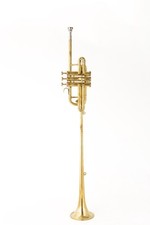 Flag Trumpet BB PITCH Shinning Brass With case super HARD CASE HERALD TRUMPET picture