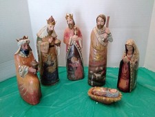 Roman Old World Master Works Nativity Set 6 Pc 9.5” Scale Complete w/ Box picture