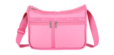 LeSportsac Fuchsia Deluxe Everyday Crossbody Bag, Tropical Tonal Pink Lemonade picture