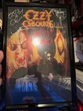 2022 SDCC OZZY OSBOURNE & Todd MacFarlane signed Foil poster Patient Number 9 🤘 picture