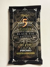 2026 Wild Card Five Card Draw Stacked Deck Black Tie Edition 1/1 Promo Pack FB  picture