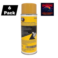 590-0196 OEM Caterpillar Yellow Aerosol Paint 6 Pack 458-9587 4C4200 Genuine CAT picture