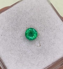 Natural Zambia Emerald Round Cut 6x6 MM 1.00 Carat Loose Gemstone For Jewelry picture