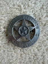 Vintage 2004 OLD WEST SHOW CODY WYOMING Badge Pin picture