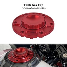 Red Gas Fuel Tank Cap Cover For Harley Touring CVO FLTRXSE FLHXSE 2023.5-2026 picture