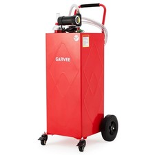 35 Gallon Fuel Caddy with Electric Pump, Portable Fuel Transfer Tank on Wheels picture