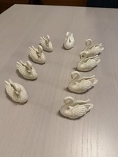 Lenox Swan Porcelain Place Card Holder 24K Gold Beak Cake Toppers picture