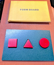Vintage 1937 Stanford-Binet IQ 3 Hole Foam Board Children's Test picture