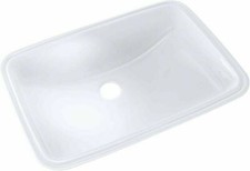 TOTO 19 x 12-3/8 in Under Counter Lavatory with Sanagloss - Cotton White picture