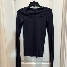 Theory Navy Long Sleeve Tee-Size P (XS) picture