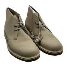 Clarks Shepton Taupe Distressed Suede Desert Boots 26179923 Mens 11 picture